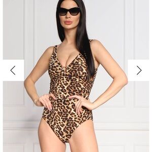 New Lauren Ralph Lauren Animal-Print One-Piece Swimsuit